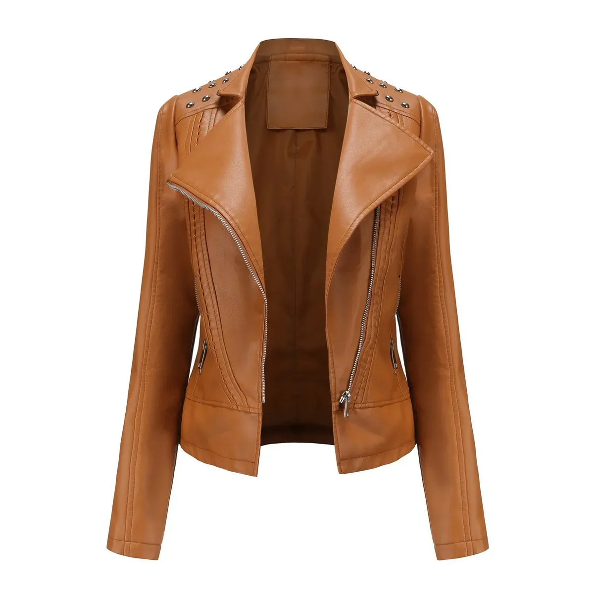 Jaqueta Feminina Fashion Style Estilo Biker com Zíper - (Promoção de Inverno 2026)