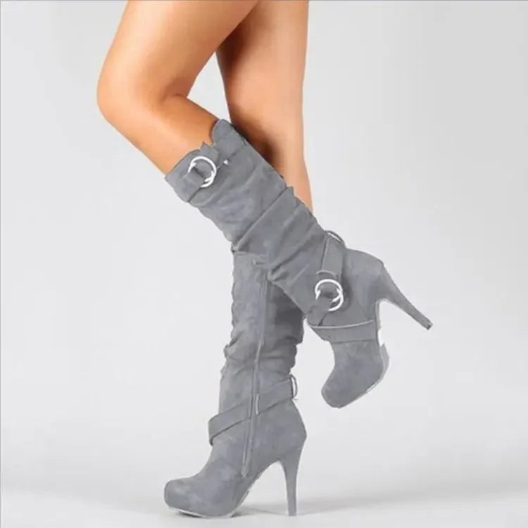 Bota Feminina Cano Alto Salto Fino (Promoção de Inverno 2026)