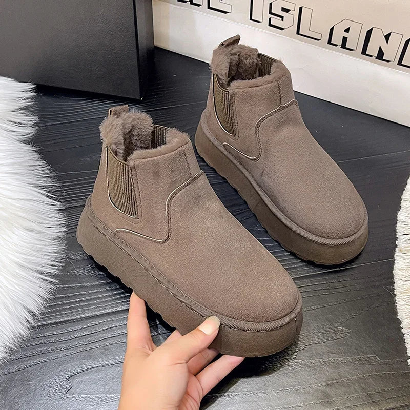 Bota Feminina Para Inverno Impermeável Antiderrapante com Forro