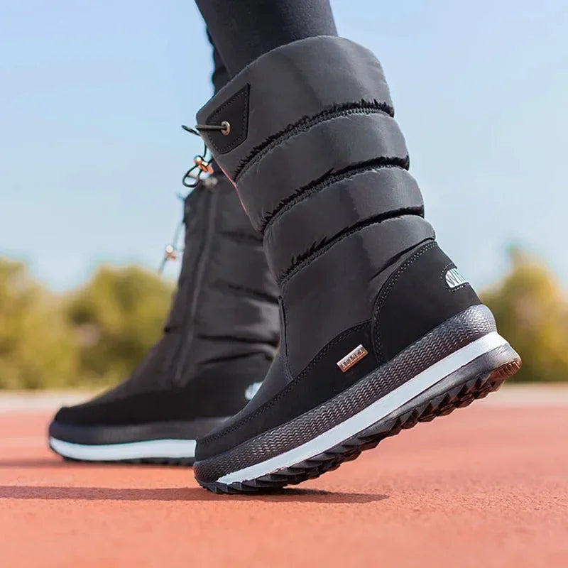 Bota Feminina Para Inverno Meio-Cano Impermeável (Promoção de Inverno 2026)