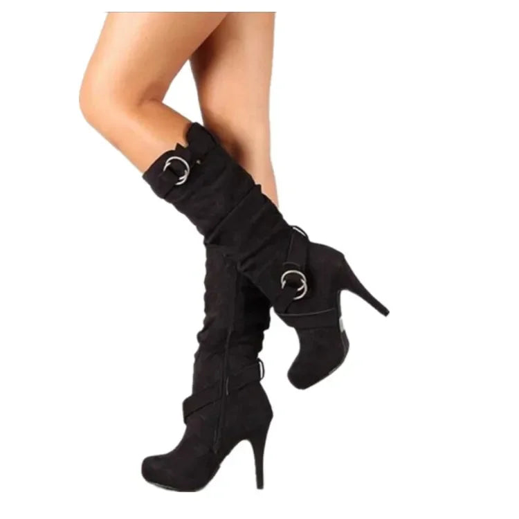 Bota Feminina Cano Alto Salto Fino (Promoção de Inverno 2026)
