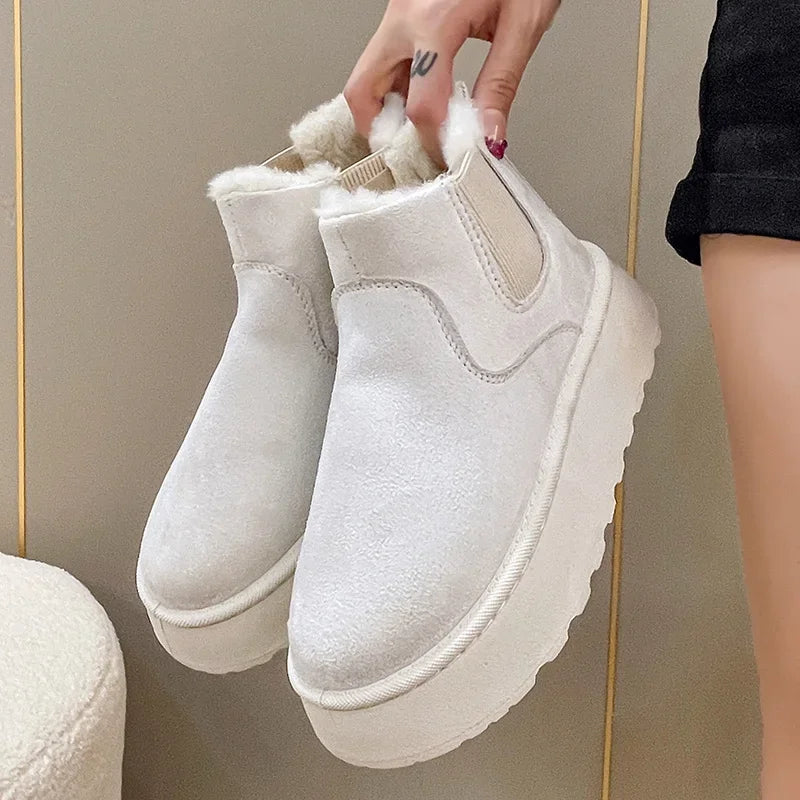Bota Feminina Para Inverno Impermeável Antiderrapante com Forro