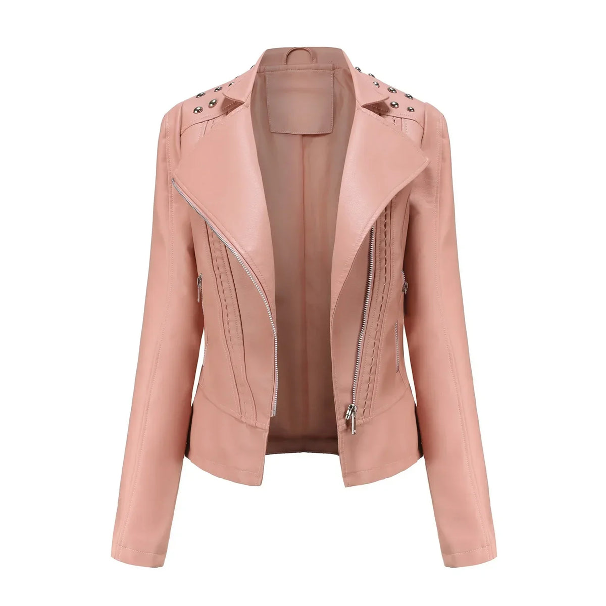 Jaqueta Feminina Fashion Style Estilo Biker com Zíper - (Promoção de Inverno 2026)