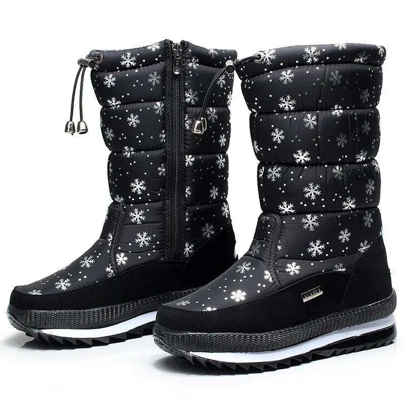 Bota Feminina Para Inverno Meio-Cano Impermeável (Promoção de Inverno 2026)