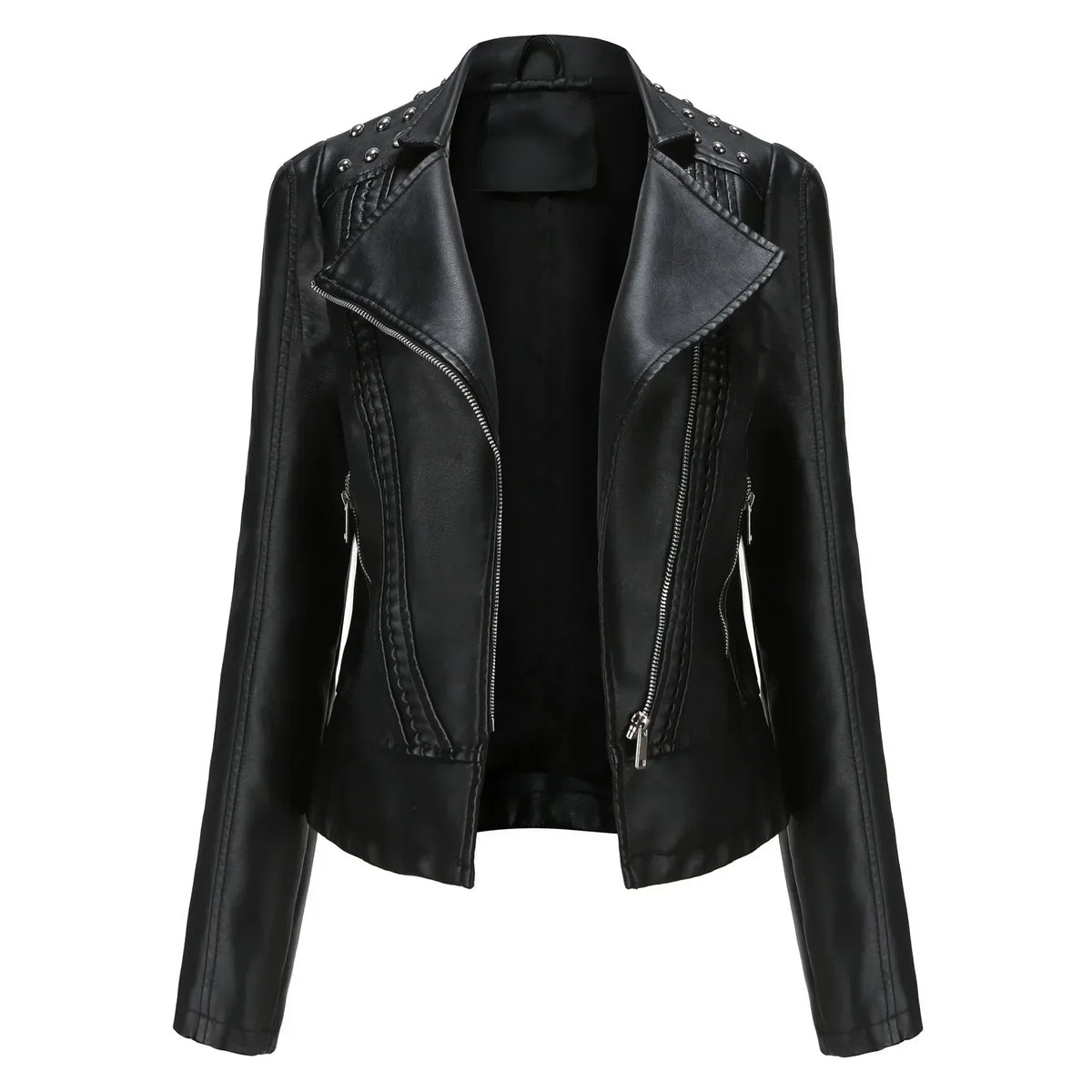 Jaqueta Feminina Fashion Style Estilo Biker com Zíper - (Promoção de Inverno 2026)