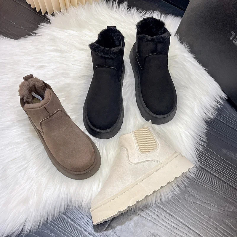 Bota Feminina Para Inverno Impermeável Antiderrapante com Forro