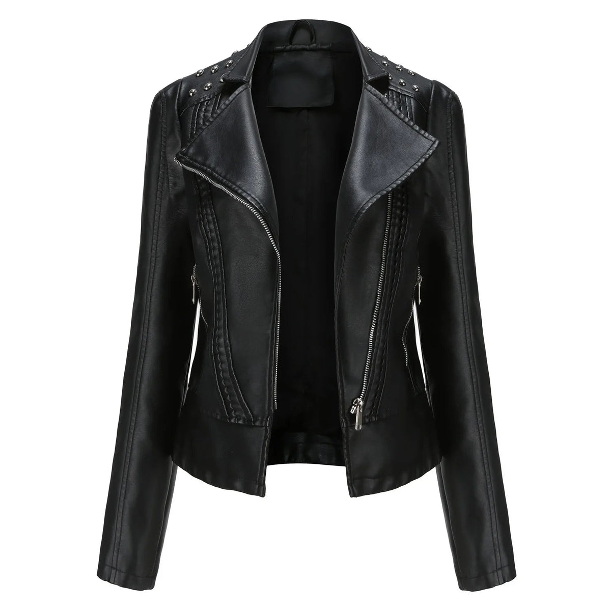 Jaqueta Feminina Fashion Style Estilo Biker com Zíper - (Promoção de Inverno 2026)